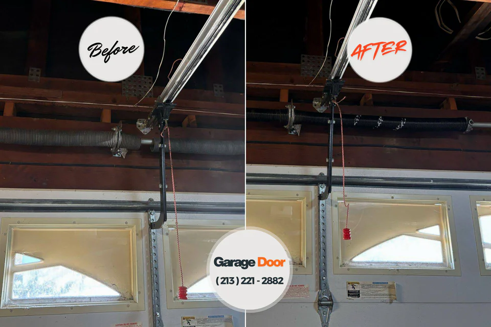 Before and after: garage door repair Skyline-Ganipa, NM